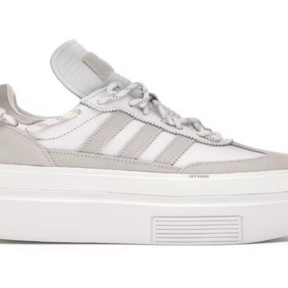 Adidas IVY park & Beyoncé Women's White and Gray Platform Sneakers